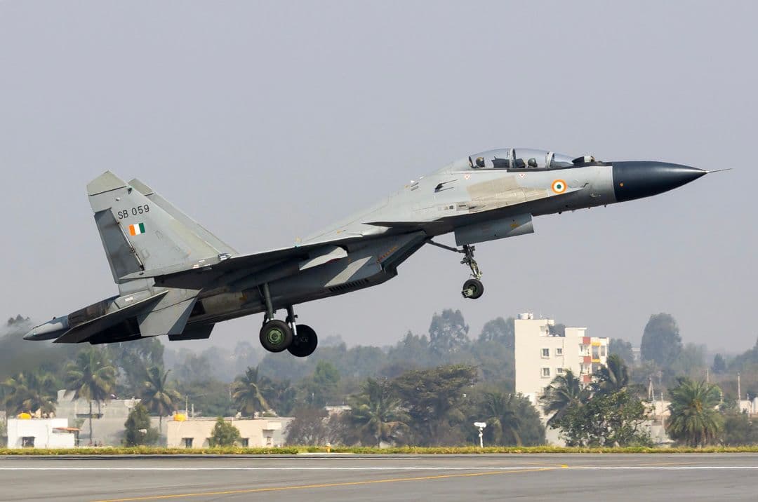 IAF Su-30MKI Lands at Navi Mumbai International Airport for the First Time